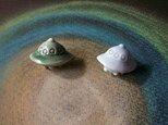 UFOピンブローチ-緑の画像