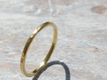 でこぼこ ブラスプレーンリング 1.5mm幅 鎚目 真鍮｜BRASS RING 指輪 シンプル アクセサリー｜140の画像