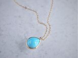 Sleeping beauty turquoise pendant [OP726K10YG]の画像