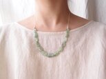 送料無料【silver】グリーンカイヤナイトのネックレス・green kyanite【現品限り】