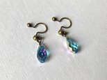 ノンホールピアス No.1038アクアマリントランスミッションの画像