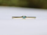 Paraiba tourmaline 2mm Ringの画像