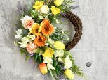 TULIP & Poppy wreathの画像