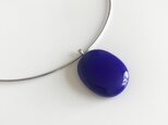 Glass necklace blueの画像