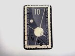 ドイツ1967年「 宇宙切手」ブローチの画像
