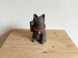 黒猫のまねき猫