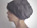ターバンな帽子　カモフラージュ+グレー　送料無料の画像