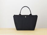 【受注製作】bag in bag 付き帆布トートＭ（ブラック)の画像