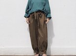 ウエストリボン/バルーンパンツ/ライトブラウン