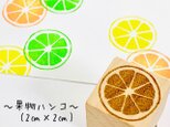 【ゴム印】果物ハンコ (2㎝×2㎝) フルーツ レモン ライム【送料無料】の画像