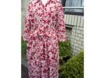 SALE!赤パイナップル オープンカラーワンピースの画像