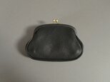 ・・T様ご注文作品・・gama purse (black)の画像