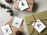 小さなクリスマスカード タグ 40枚の画像