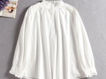 ★サンプルセール50％★一点のみ　コットン100％　長袖ブラウス