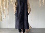 linen inaho coat[navy]の画像