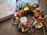 ハロウィンwreathフルーツパーティ＊ホワイトの画像