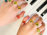 ピアノ 教材 指番号 指輪 リングの画像