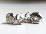 SV925 diamond stud earrings -Sparkling rocks- TRの画像