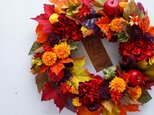 Autumn Harvest Wreath  38cm （造花）の画像