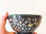 Kakiotoshi bowl - キンモクセイに鳥の画像