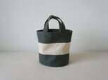 OVALTOTE - stripe -Ⅱ (M) / armygreen & ecruの画像