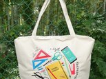 文房具大好き!柄 刺繍エコ/トートバッグ