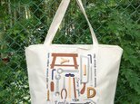 DIY工具柄 刺繍 エコ/トートバッグの画像