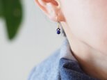 14kgf：*mini*ピアス　ラピスラズリとサファイア（№9036）