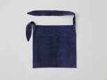 【在庫限りSALE】レザータイショルダーバッグ washable tie shoulder bag | navyの画像