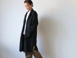 new ojisan coat/ Herringbone / blackの画像