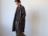 new ojisan coat/ Herringbone / brownの画像