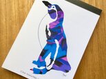 ペンギンのイラストメモ帳の画像