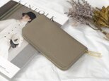 【トープ】上品かつ高級感のある佇まいに仕上げたラウンド型財布/長財布【ユニセックス】