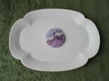 刺繍ブローチ　Lavender fieldの画像