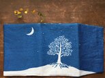 藍染 ブックカバー「Night tree」の画像
