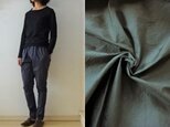 【受注制作】グレーカーキグランジウォッシュ　コットンストレッチ　すらりパンツ