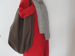 ご予約品　コットン帆布のトート　ブラウン