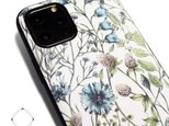 【iPhone14/14pro/13/12pro/12mini/11~】レザーケースカバー（花柄）ワイルドフラワー ボタニカルの画像