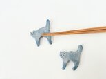 再販！藍のネコの箸置き（2個入り）