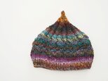新作!どんぐりニット帽子 野呂英作毛糸使用 レーズンの画像