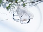 SILVER925 オーバルフープピアス
