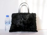 ❣️SALE❣️天津ラムの小さめトート[A]（黒）