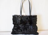 天津ラムの小さめトート[B]（黒）