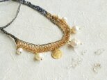 【送料無料】Brass plate necklaceの画像