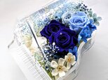 【プリザーブドフラワー／グランドピアノシリーズ】青い薔薇の奇跡とブルーROSEの画像