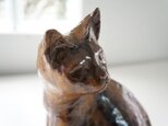 陶器で出来た猫の画像