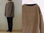 茶杢　woolニット×cottonニット　総裏ゆったりプル