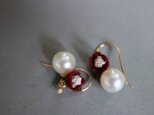 pearl & small flower（Bordeaux）の画像