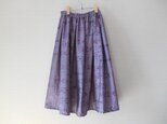 特別セール★薄紫色の大島紬リメイクスカートの画像