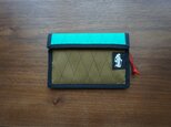 flap pouch  x-pac teal×coyoteの画像